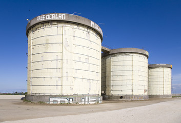 Sewage treatment silos