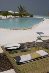 Restaurant by the pool