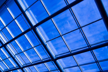 textured ceiling inside shopping mall