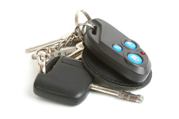 Car key and house keys