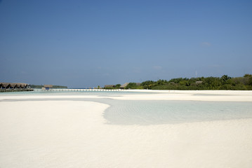Low tide at Maldives