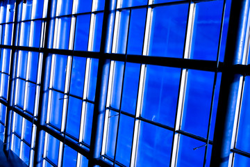 textured ceiling inside shopping mall