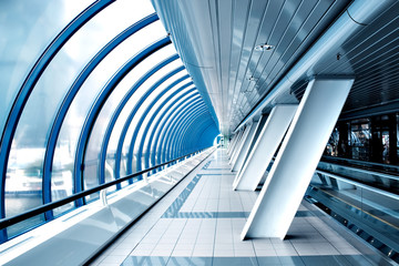 walkway inside modern building