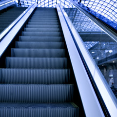 empty escalator