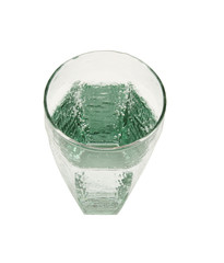 glass full of sparkling water