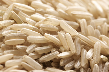 Brown rice as background