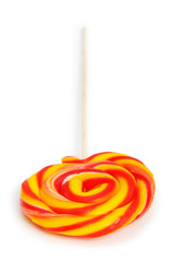 Colourful lollipop isolated on the white background