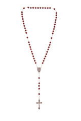 Fototapeta premium Rosary beads isolated over a white background