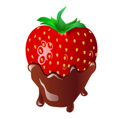 A Mouthwatering Chocolate Covered Strawberry