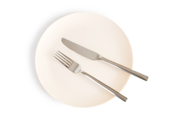 Set of utensils arranged on the table