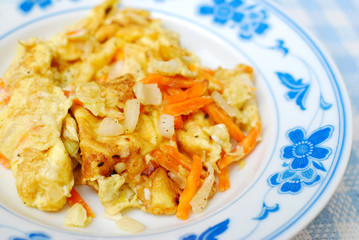 Asian fried or scrambled egg