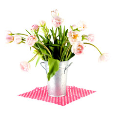 tulips in a vase