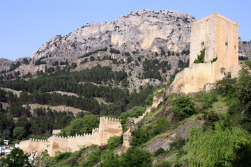 Fototapeta na wymiar Moorish Castle above Cazorla