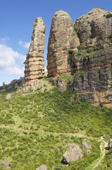 Stone needle in Aguero, Spain