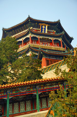 Fototapeta premium Beijing Summer Palace Tower of Fragrance of the Buddha