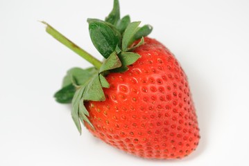 Red Strawberry with Crown