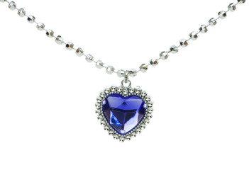 Silver pendant isolated on the white background