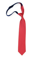 Silk tie isolated on the white background