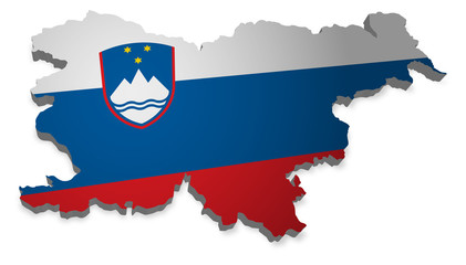 Slowenien 3D Flagge