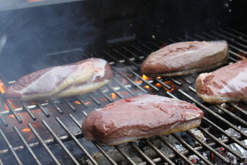 Magret au barbecue