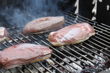 Barbecue - magret de canard