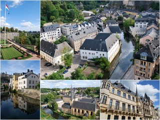 Fototapeta na wymiar Les quartiers de la ville de Luxembourg
