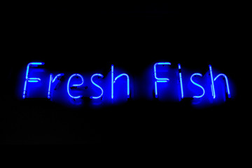 Fresh Fish neon sign