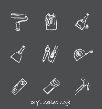 DIY chalkboard icons...series no.9