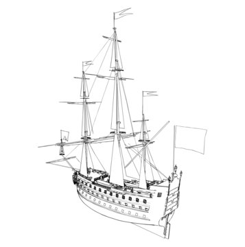 The Ancient Ship Vector 05