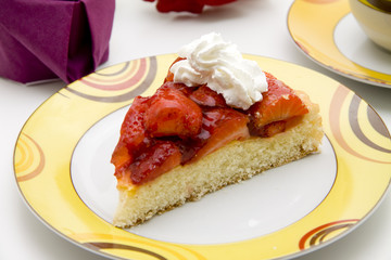 Erdbeertorte mit Schlagsahne