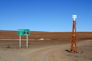 Bolivia Chile border