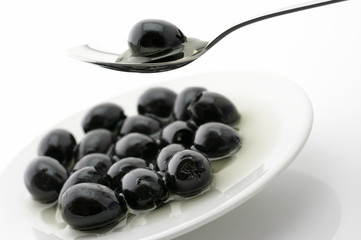 Black olives in oil