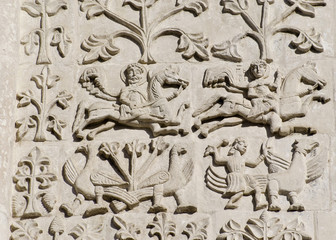 Stone carving. St Demetrius Cathedral (1193-1197)