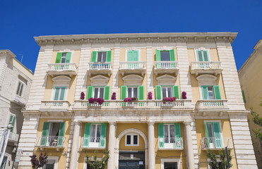 Majestic Palace in Giovinazzo Oldtown. Apulia.