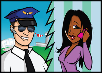 pilot girl chat © Andrew Adams