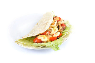 Kebab with vegetable