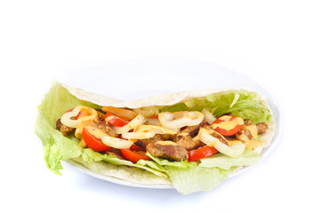 Kebab with vegetable