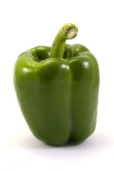 green pepper isolated on white