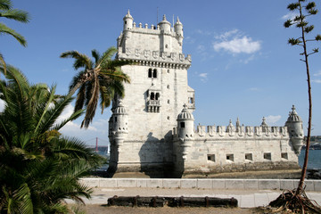 Fototapeta na wymiar view on tower Belem, Portugal
