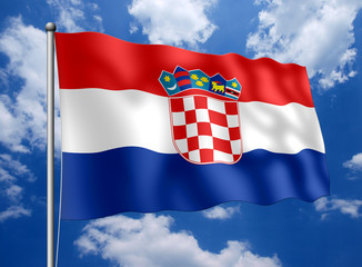 Kroatien-Fahne