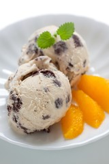 Chocolate cookie ice cream
