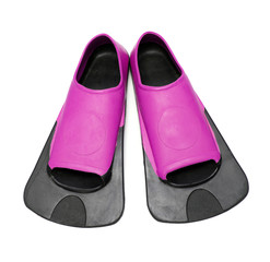 Pink Flippers for swimming