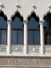 Fototapeta premium Windows creating a unique atmosphere of Venice