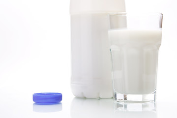 milk in the bottle