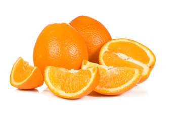 yellow oranges with reflection