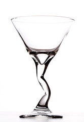 Empty martini glass