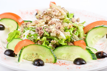 Salad of tuna fish