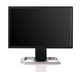 Modern black computer monitor