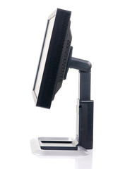 Modern black computer monitor