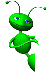 Formica con Pannello Bianco-Ant with white Panel-3d-1